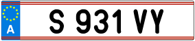 Trailer License Plate
